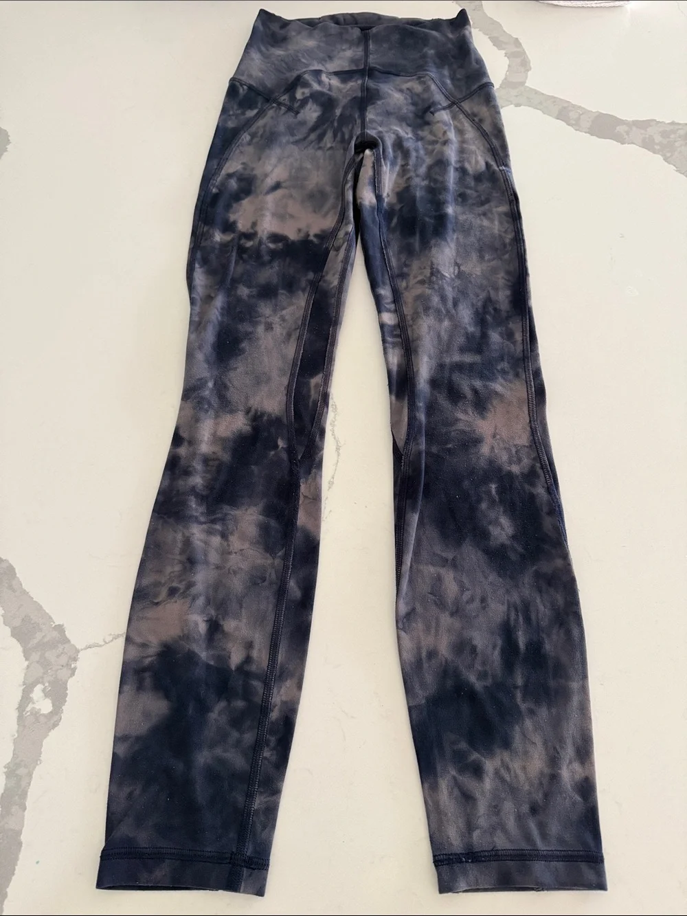 Lululemon Align High-Rise Crop Diamond Dye Blue Leggings